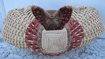 Handmade Egg Basket-basket,handmade,gift,woven,natural,cottage,homedecor,decoration,godseye,shabby,dyed,reed